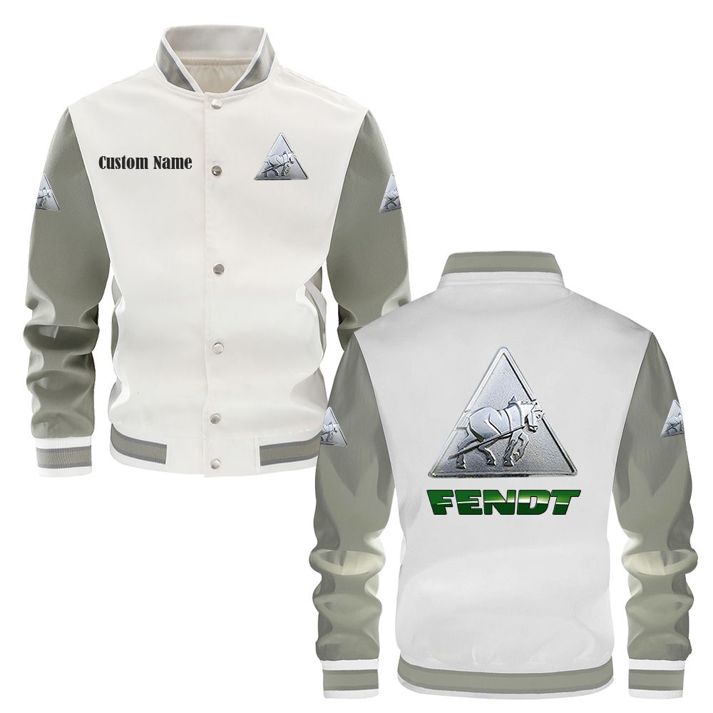 Fendt Varsity Jacket, Baseball jacket, Letterman Jacket Customize Name, Multicolor