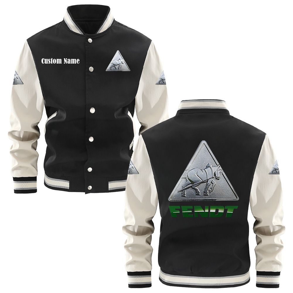 Fendt Varsity Jacket, Baseball jacket, Letterman Jacket Customize Name, Multicolor