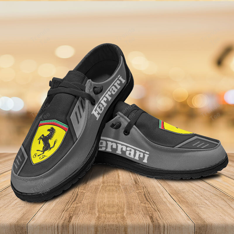 Ferrari Personalized Hey Dude Sports Shoes Custom Name Design Perfect Gift For Fans - Famjoys Ferrari Personalized Hey Dude Sports Shoes Custom Name Design Perfect Gift For Fans - Famjoys