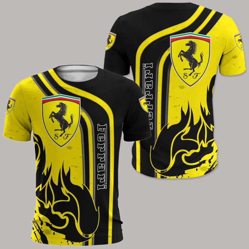Ferrari Printing T-Shirt, Polo, Hoodie, Zip, Bomber 9804 - Famjoys Ferrari Printing T-Shirt, Polo, Hoodie, Zip, Bomber 9804 - Famjoys