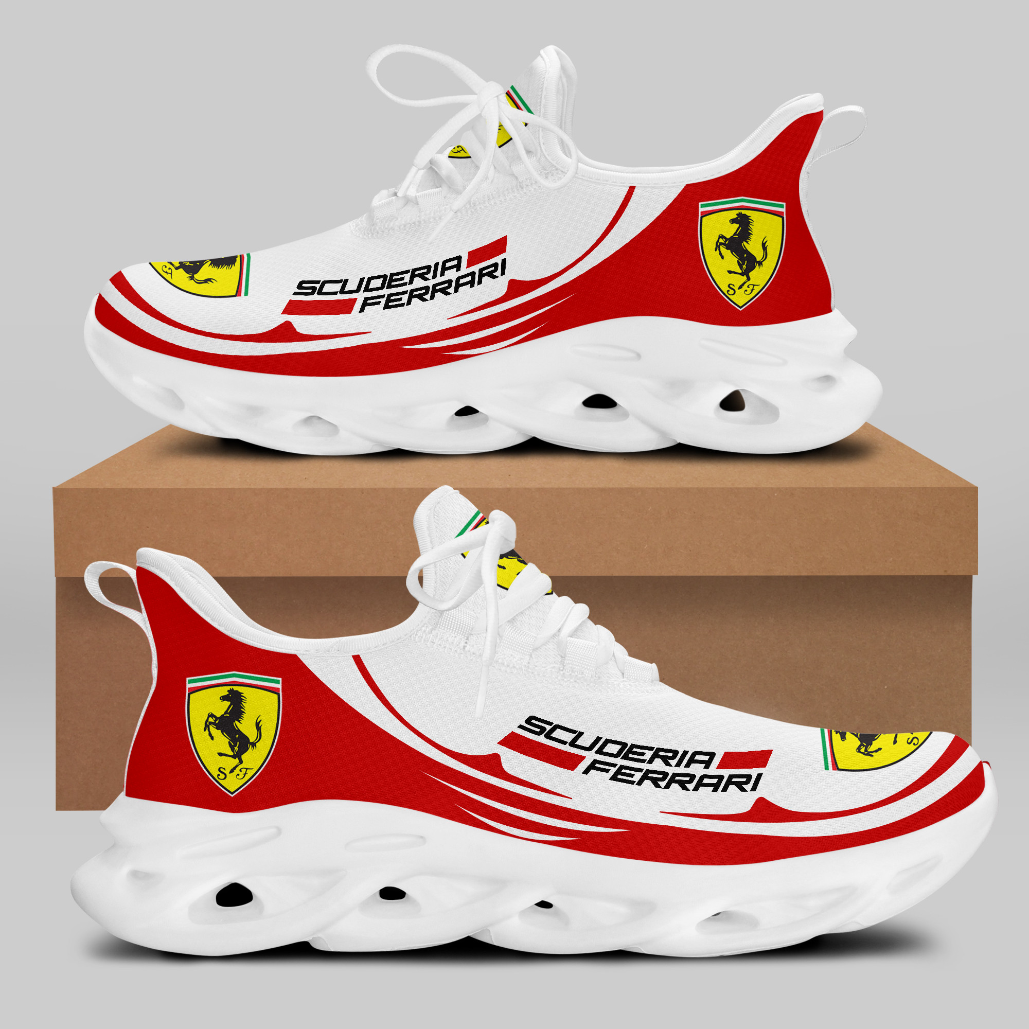 Ferrari Sneaker Running Shoes Ver 25 - Famjoys Ferrari Sneaker Running Shoes Ver 25 - Famjoys