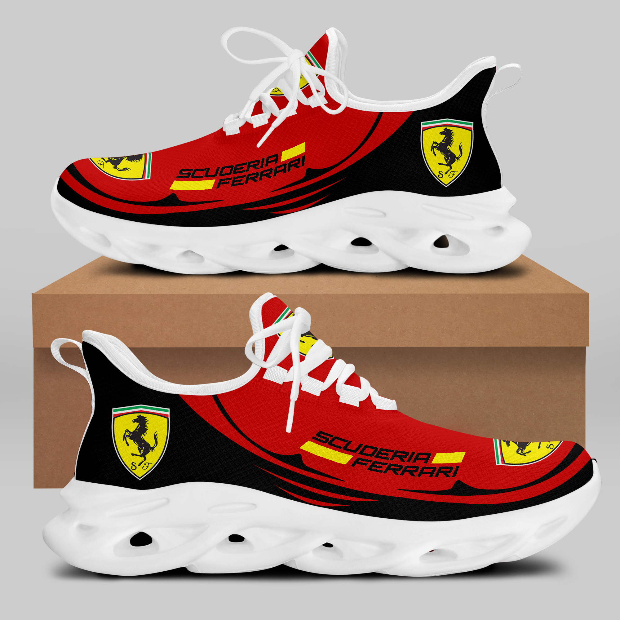 Ferrari Sneaker Running Shoes Ver 29 - Famjoys Ferrari Sneaker Running Shoes Ver 29 - Famjoys