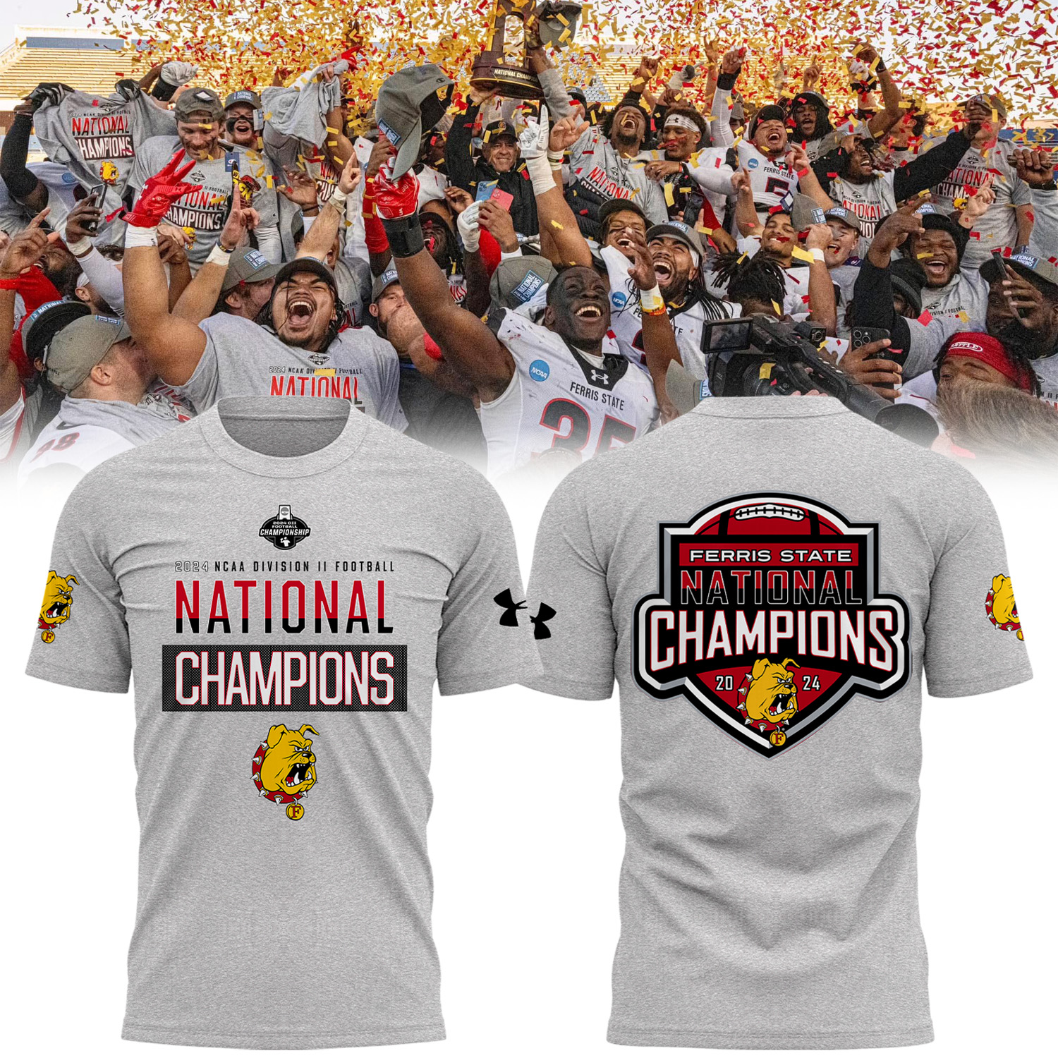 Ferris State Football Champions Hoodie - Famjoys Ferris State Football Champions Hoodie - Famjoys