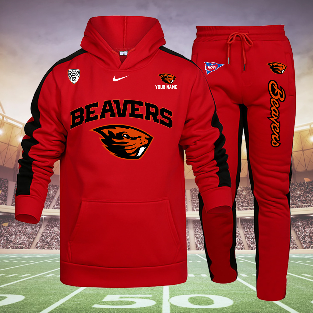 FFBLPC2920-BEAVER Hoodie Set - Famjoys FFBLPC2920-BEAVER Hoodie Set - Famjoys