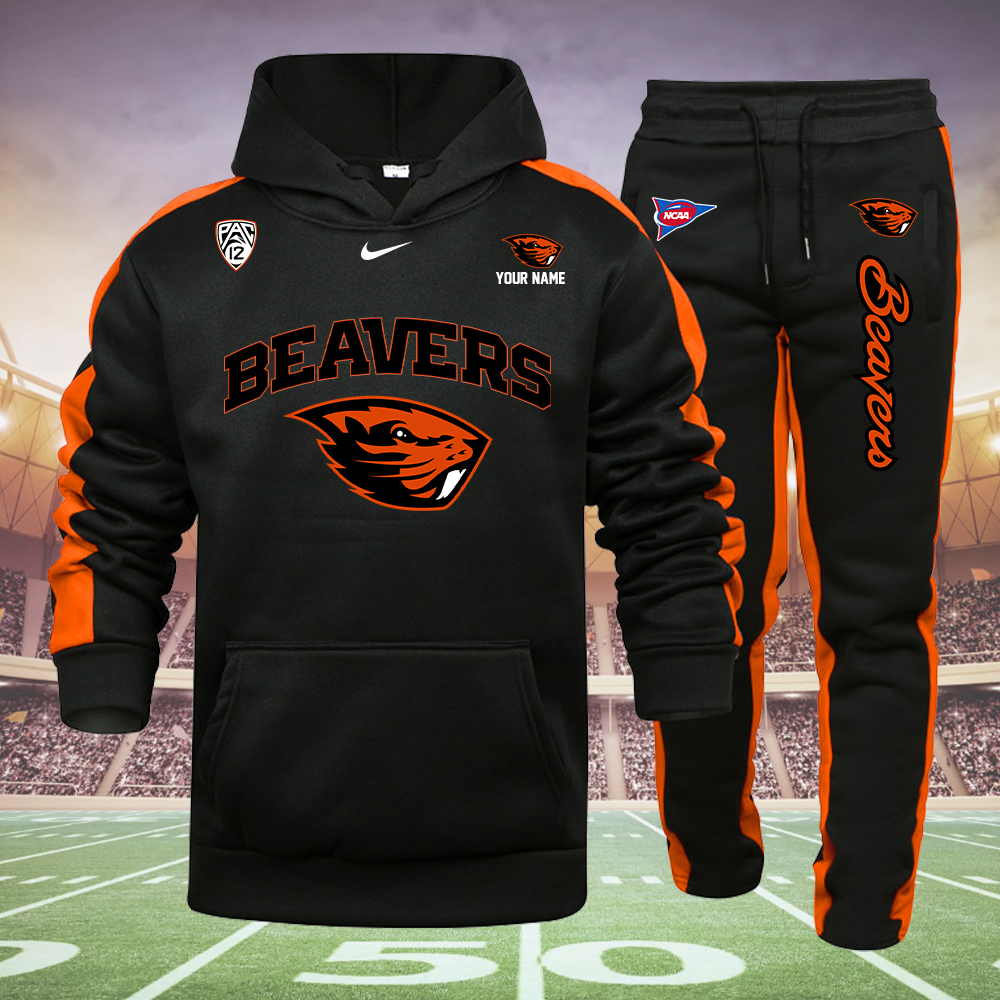 FFBLPC2920-BEAVER Hoodie Set - Famjoys FFBLPC2920-BEAVER Hoodie Set - Famjoys