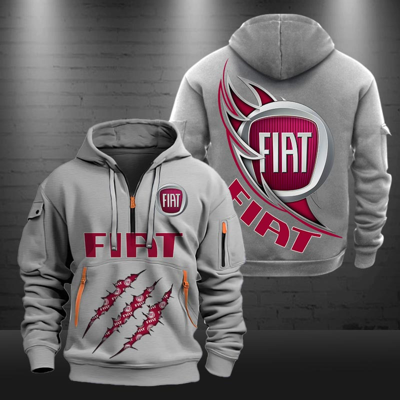 Fiat New Zip Hoodie 0439 Multicolor - Famjoys Fiat New Zip Hoodie 0439 Multicolor - Famjoys
