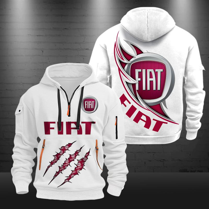 Fiat New Zip Hoodie 0439 Multicolor - Famjoys Fiat New Zip Hoodie 0439 Multicolor - Famjoys