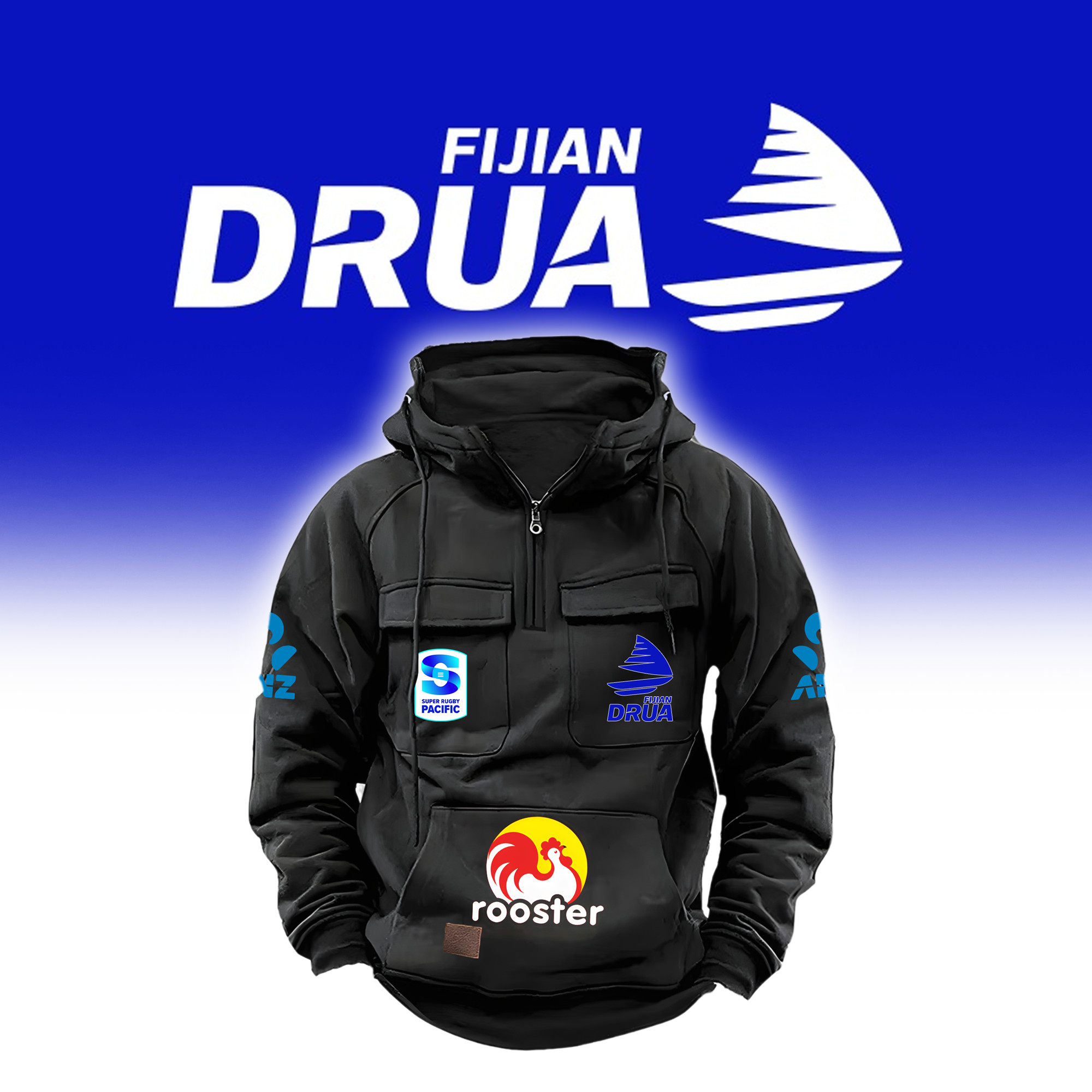 Fijian Drua Special Zip Hoodie – Edition - Famjoys Fijian Drua Special Zip Hoodie – Edition - Famjoys