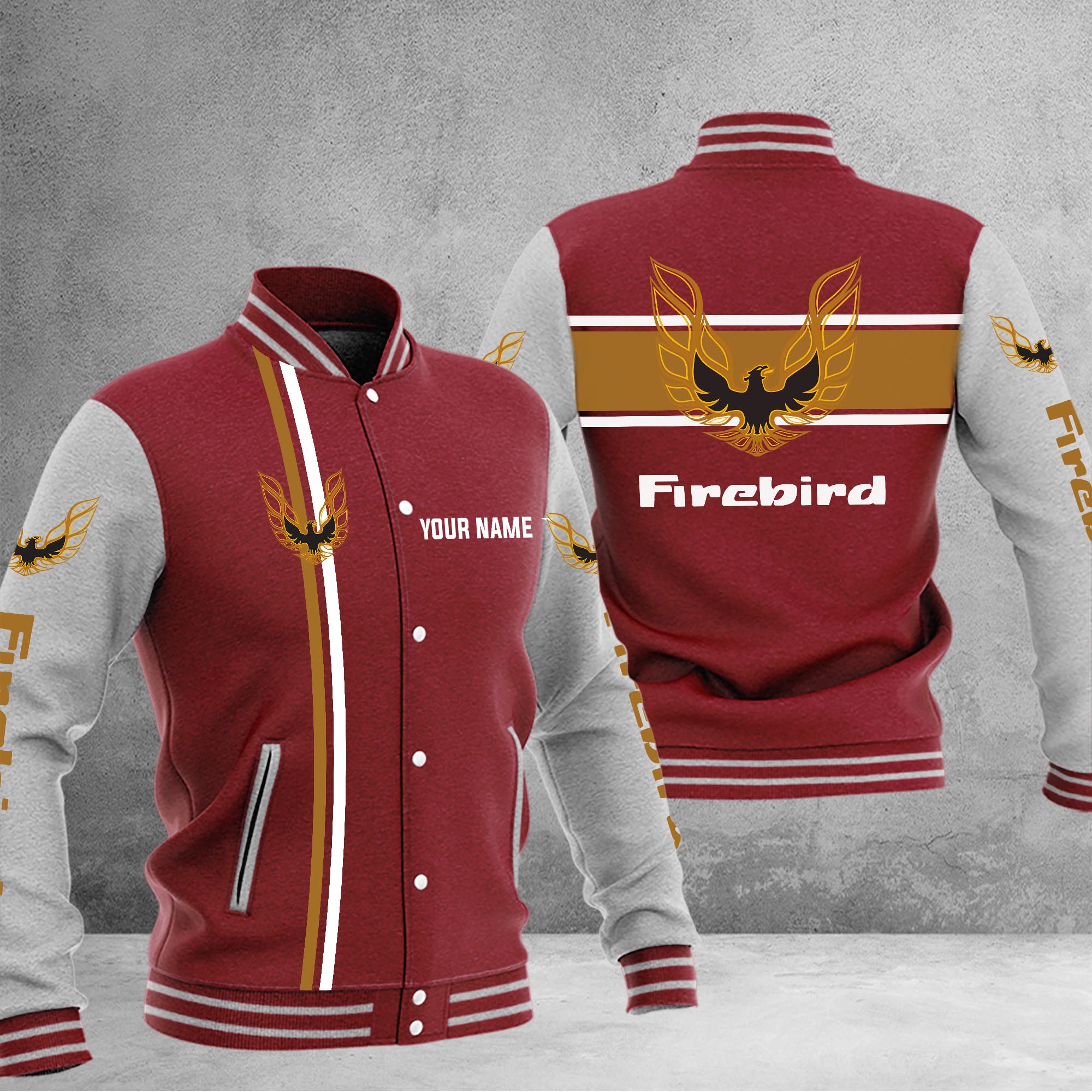 Firebird Pontiac Baseball Jacket - Famjoys Firebird Pontiac Baseball Jacket - Famjoys