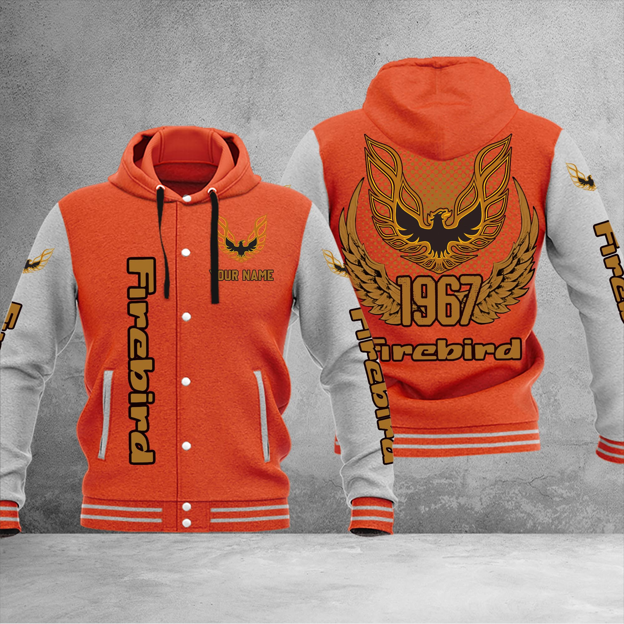Firebird Pontiac DMHJ1039 Baseball Jacket Multicolor - Famjoys Firebird Pontiac DMHJ1039 Baseball Jacket Multicolor - Famjoys