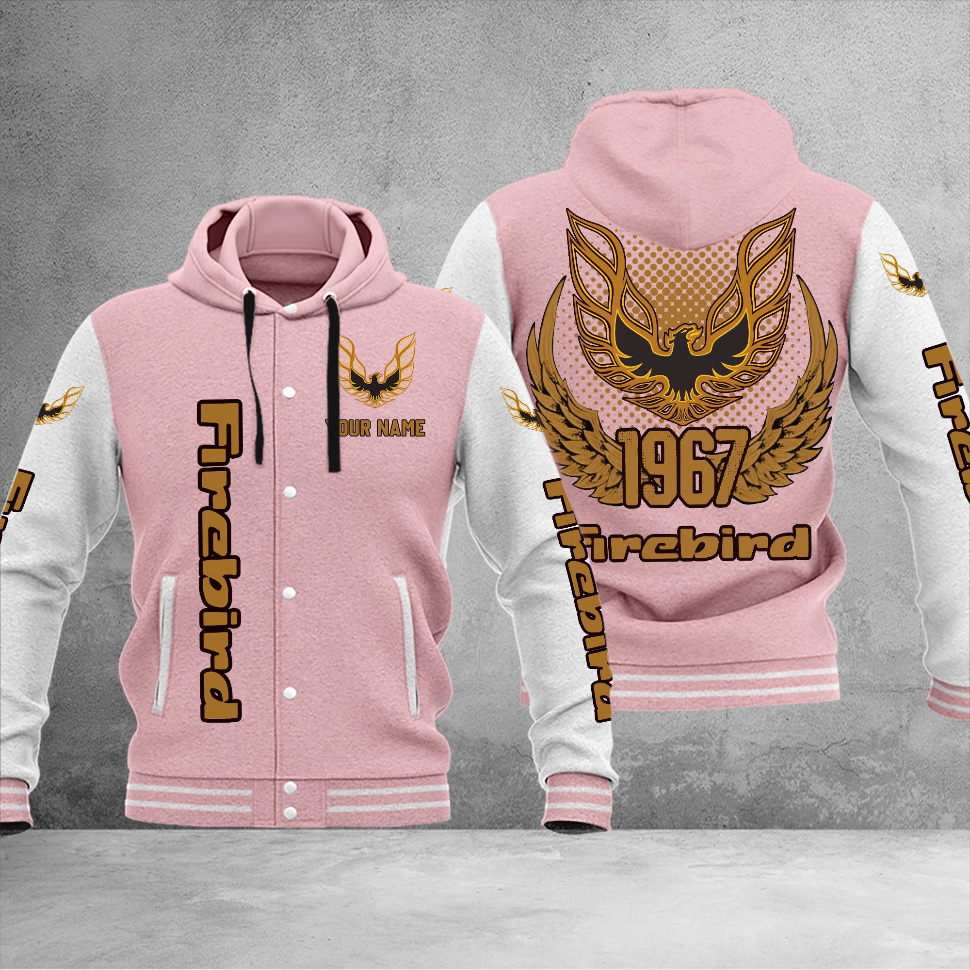 Firebird Pontiac DMHJ1039 Baseball Jacket Multicolor - Famjoys Firebird Pontiac DMHJ1039 Baseball Jacket Multicolor - Famjoys