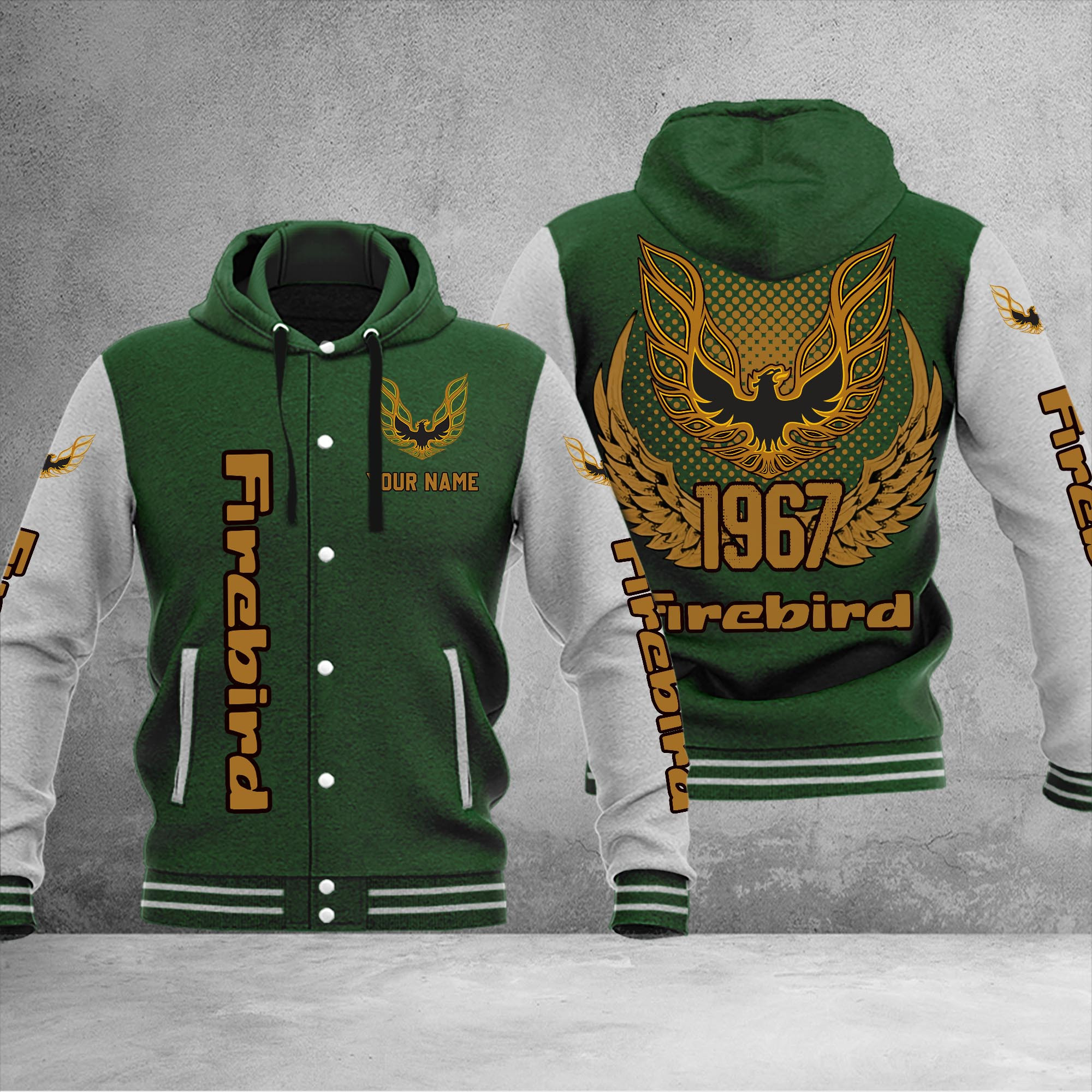 Firebird Pontiac DMHJ1039 Baseball Jacket Multicolor - Famjoys Firebird Pontiac DMHJ1039 Baseball Jacket Multicolor - Famjoys