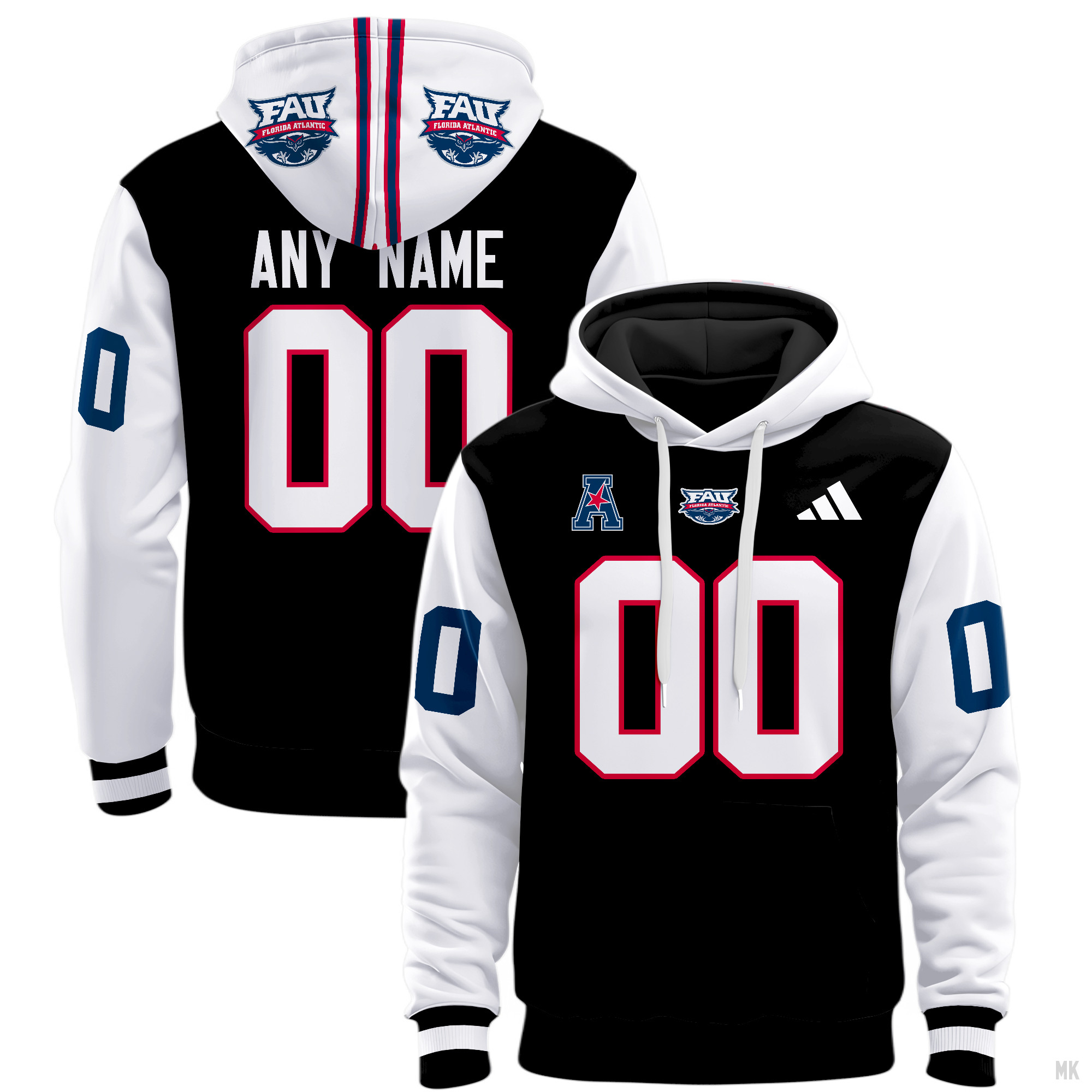 Florida Atlantic Owls Football Hoodie - Famjoys Florida Atlantic Owls Football Hoodie - Famjoys