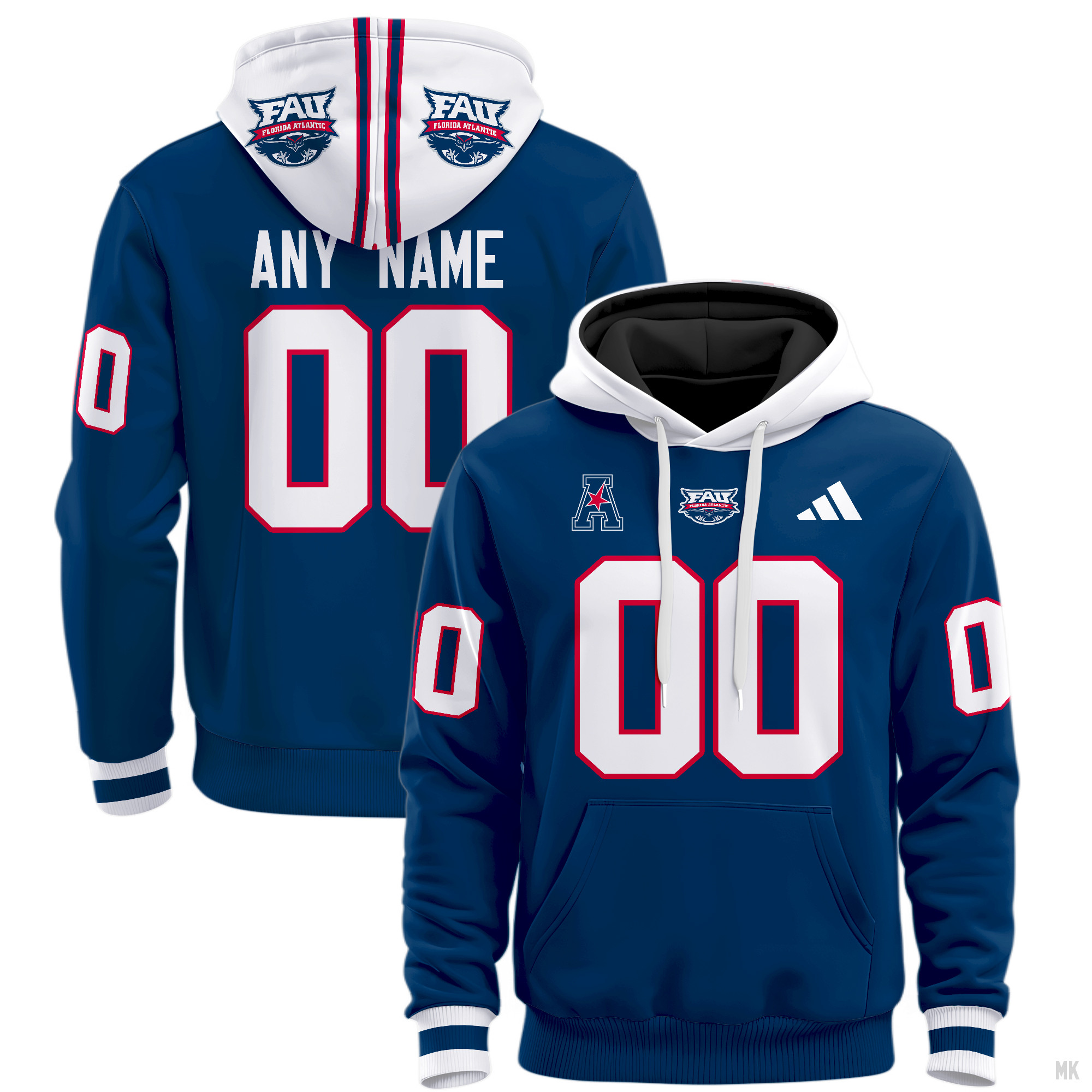 Florida Atlantic Owls Football Hoodie - Famjoys Florida Atlantic Owls Football Hoodie - Famjoys