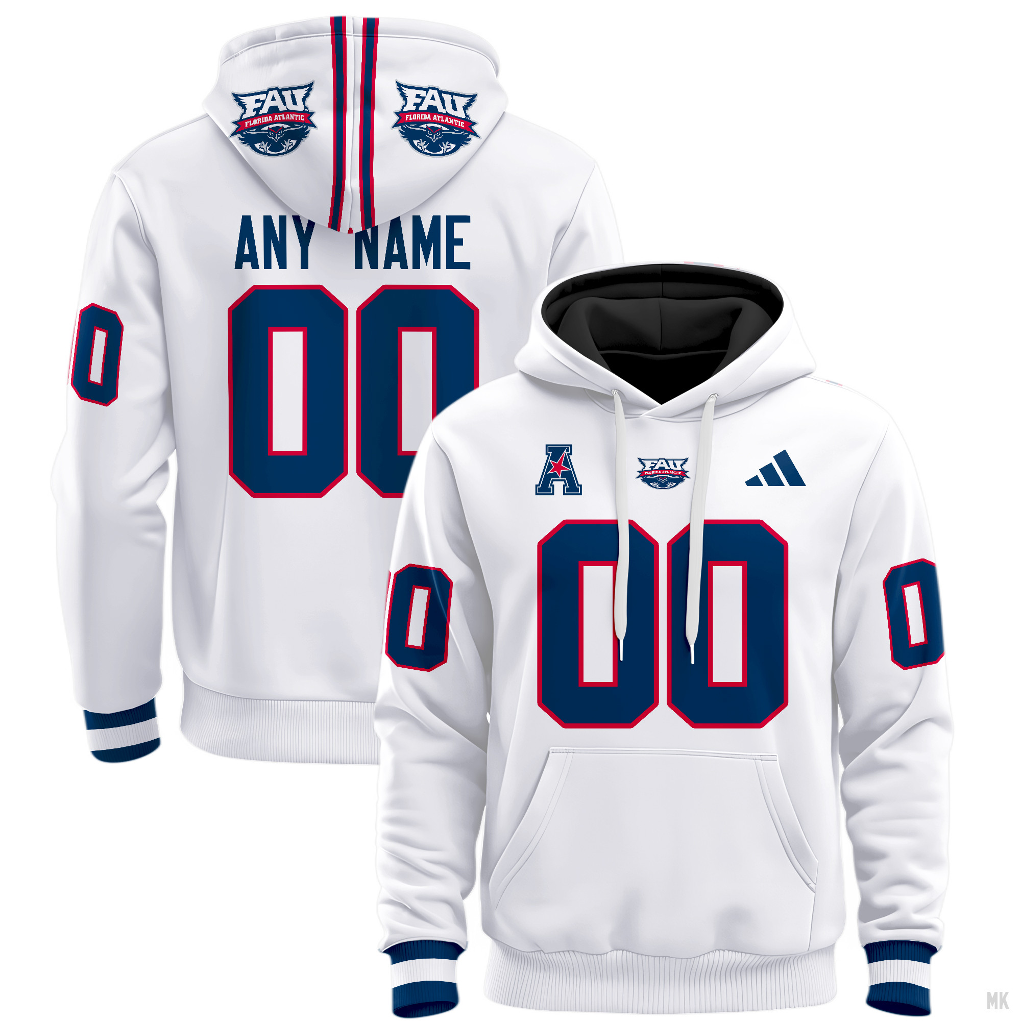 Florida Atlantic Owls Football Hoodie - Famjoys Florida Atlantic Owls Football Hoodie - Famjoys