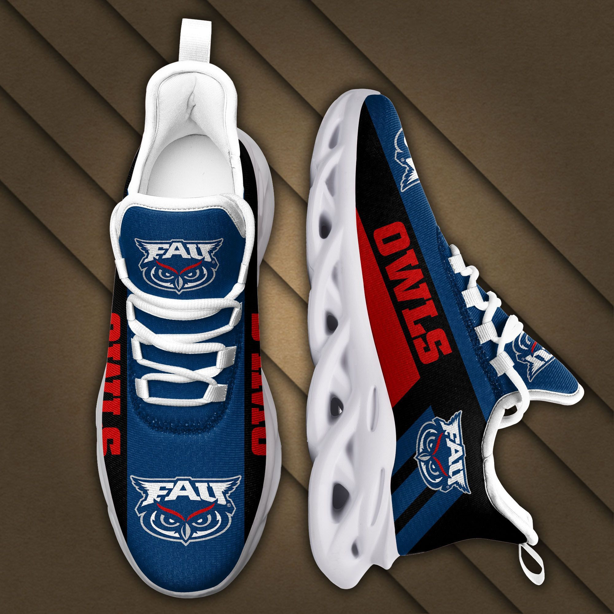 Florida Atlantic Owls Max Soul Sneakers Shoes - Famjoys Florida Atlantic Owls Max Soul Sneakers Shoes - Famjoys