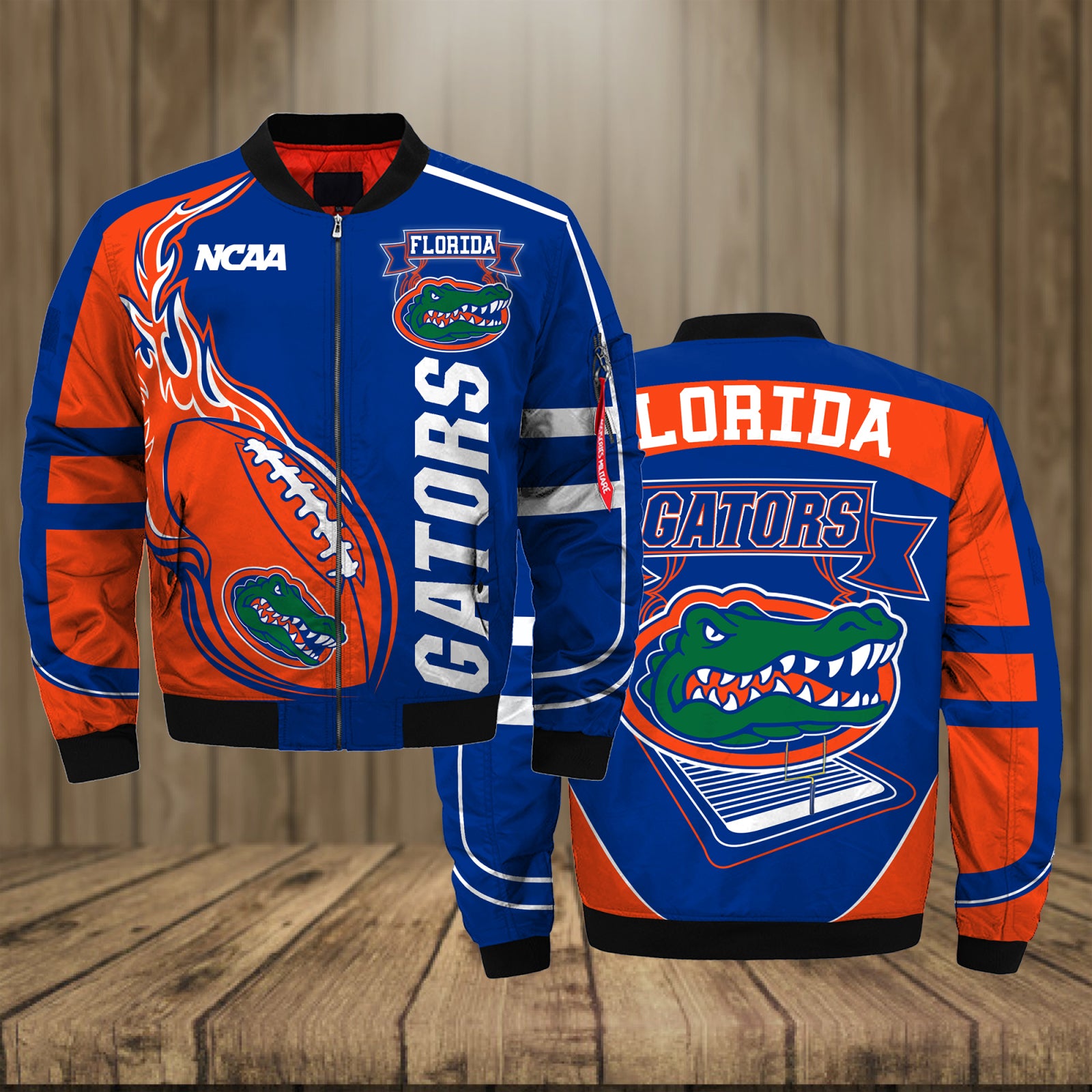 Florida Gators Bomber Jacket 3D Printed Fire Ball - Famjoys Florida Gators Bomber Jacket 3D Printed Fire Ball - Famjoys