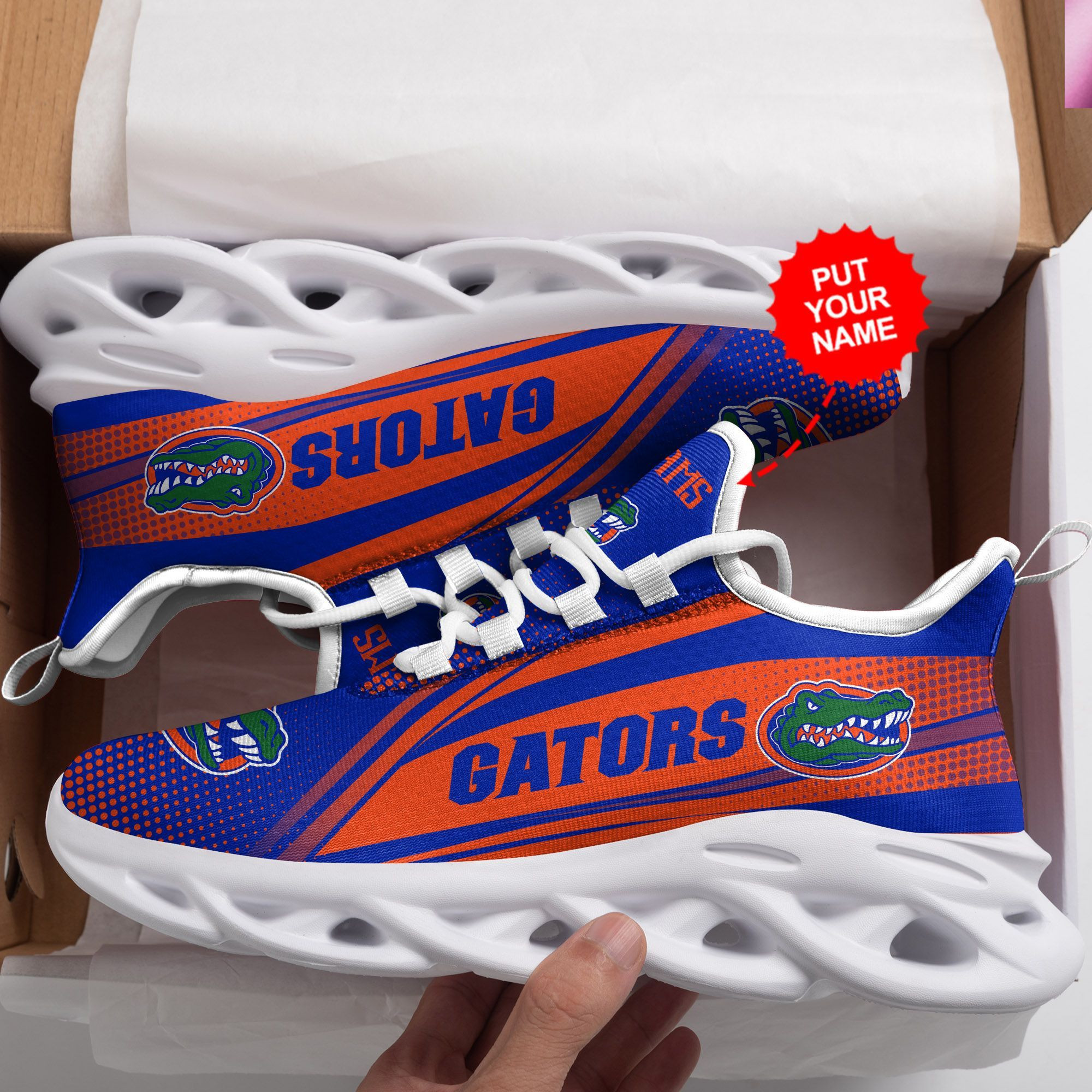Florida Gators Custom Personalized Max Soul Sneakers Shoes - Famjoys Florida Gators Custom Personalized Max Soul Sneakers Shoes - Famjoys