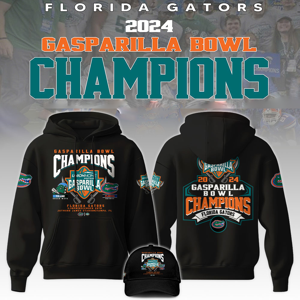 Florida Gators Gasparilla Bowl Champion Hoodie - Famjoys Florida Gators Gasparilla Bowl Champion Hoodie - Famjoys