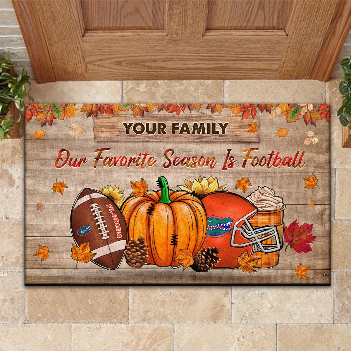 Florida Gators Our Favorite Season is Football Doormat - Famjoys Florida Gators Our Favorite Season is Football Doormat - Famjoys