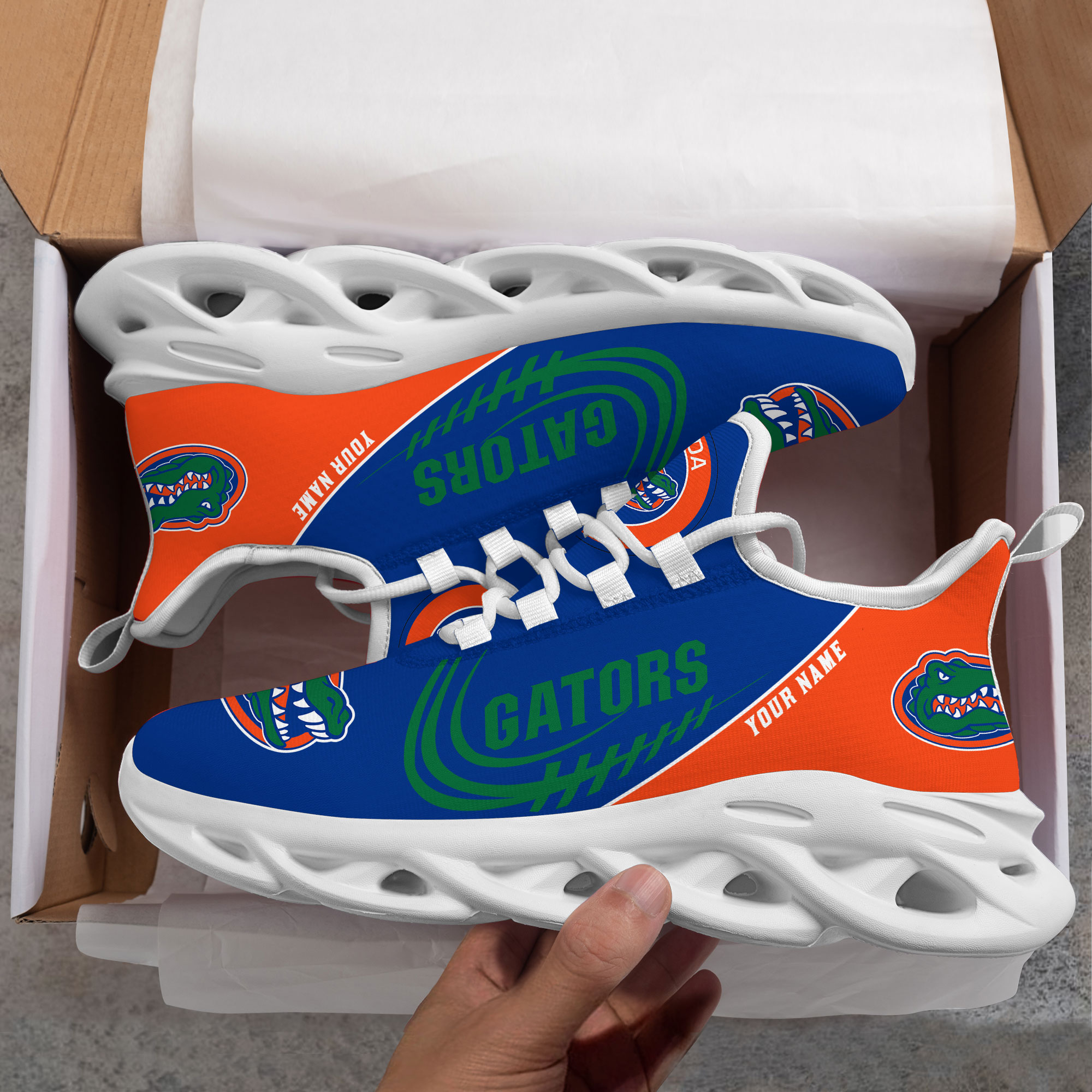 Florida Gators PERSONALIZED MAX SOUL SHOES T1 - Famjoys Florida Gators PERSONALIZED MAX SOUL SHOES T1 - Famjoys