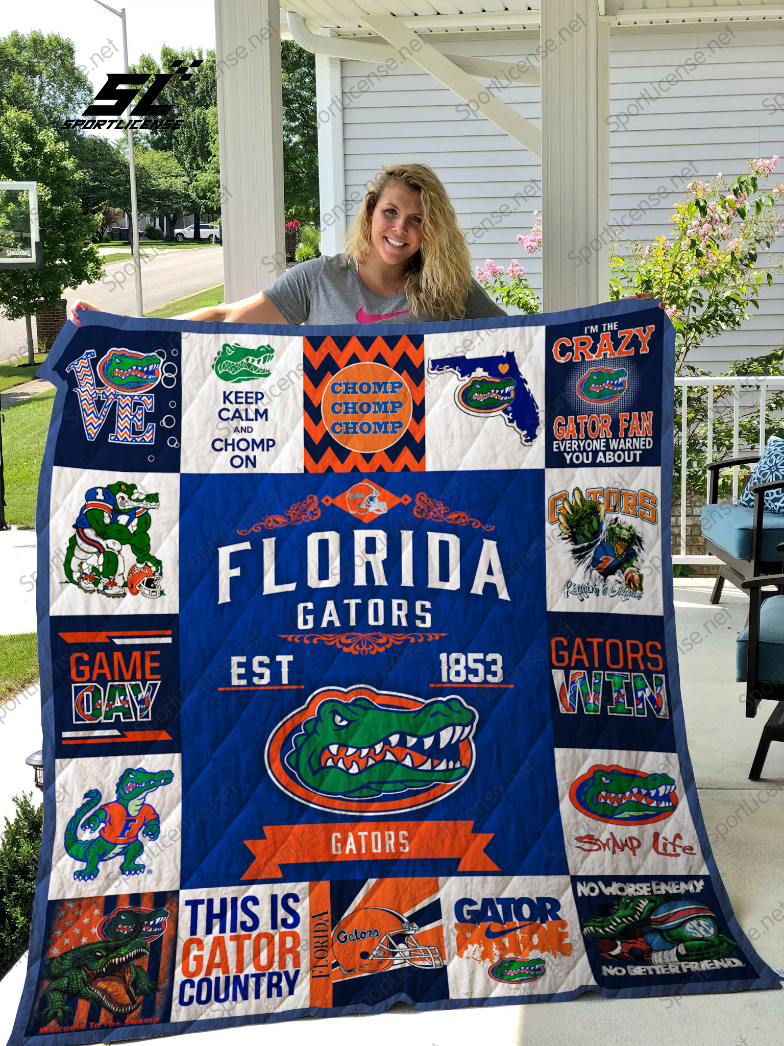 Florida Gators Quilt Blanket 01 - Famjoys Florida Gators Quilt Blanket 01 - Famjoys