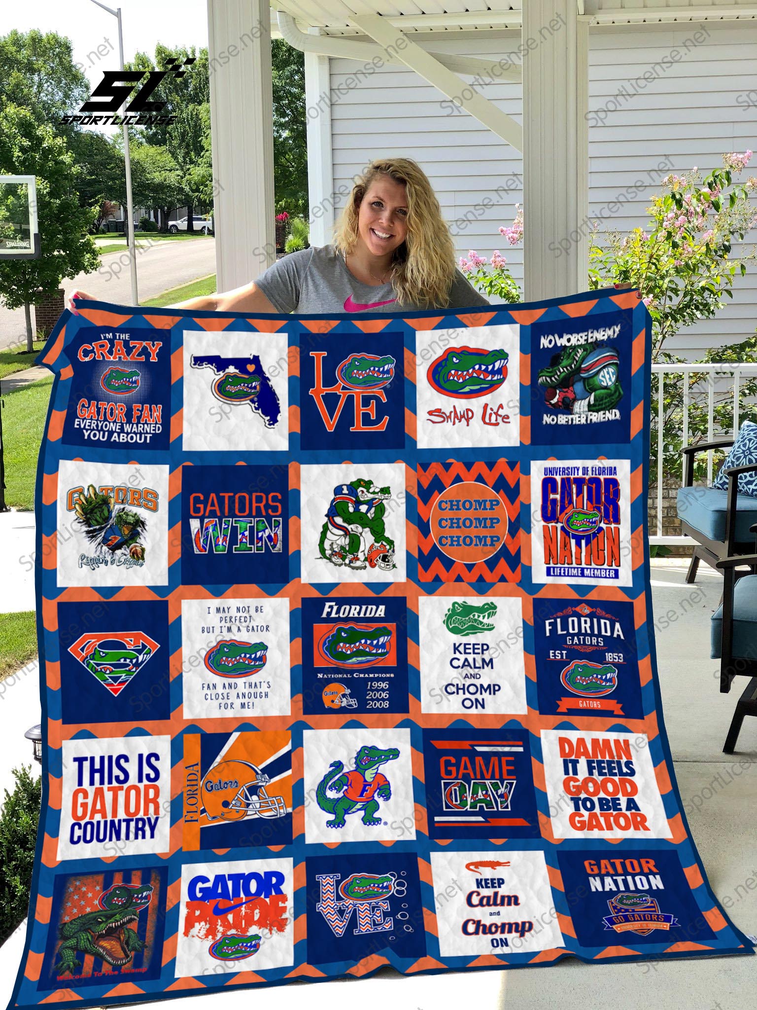 Florida Gators Quilt Blanket 04 - Famjoys Florida Gators Quilt Blanket 04 - Famjoys