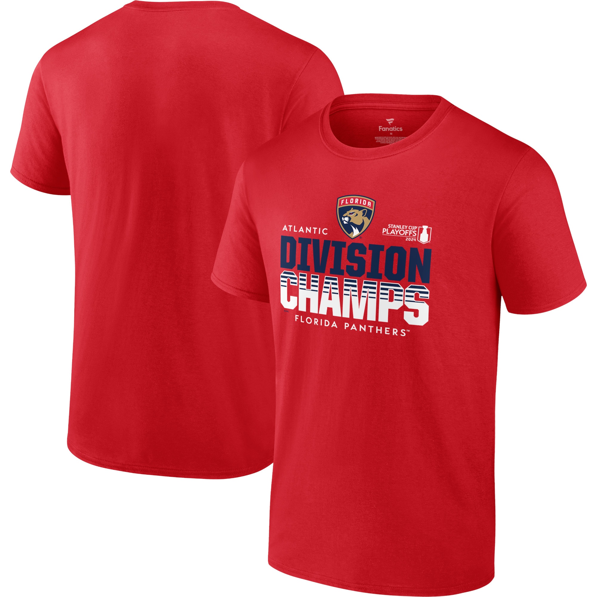 Florida Panthers Branded Red Atlantic Division Champions TShirt - Famjoys Florida Panthers Branded Red Atlantic Division Champions TShirt - Famjoys