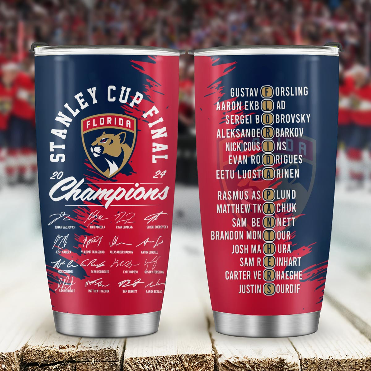 Florida Panthers Stanley Cup Champions Tumbler - Famjoys Florida Panthers Stanley Cup Champions Tumbler - Famjoys
