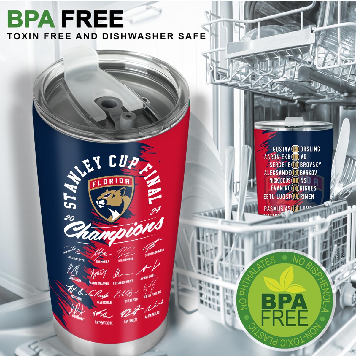 Florida Panthers Stanley Cup Champions Tumbler - Famjoys Florida Panthers Stanley Cup Champions Tumbler - Famjoys