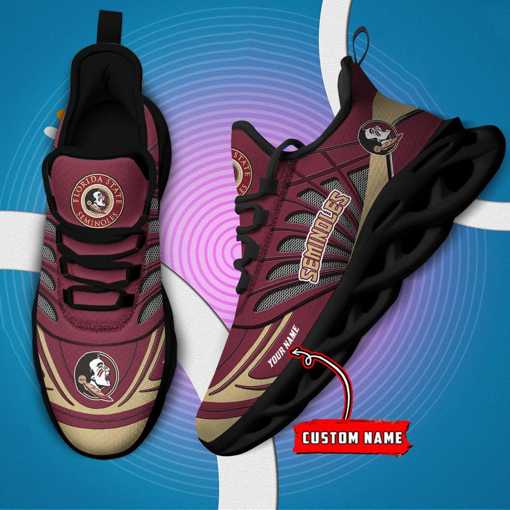 Florida State Seminoles Custom Name Max Soul Shoes - Famjoys Florida State Seminoles Custom Name Max Soul Shoes - Famjoys