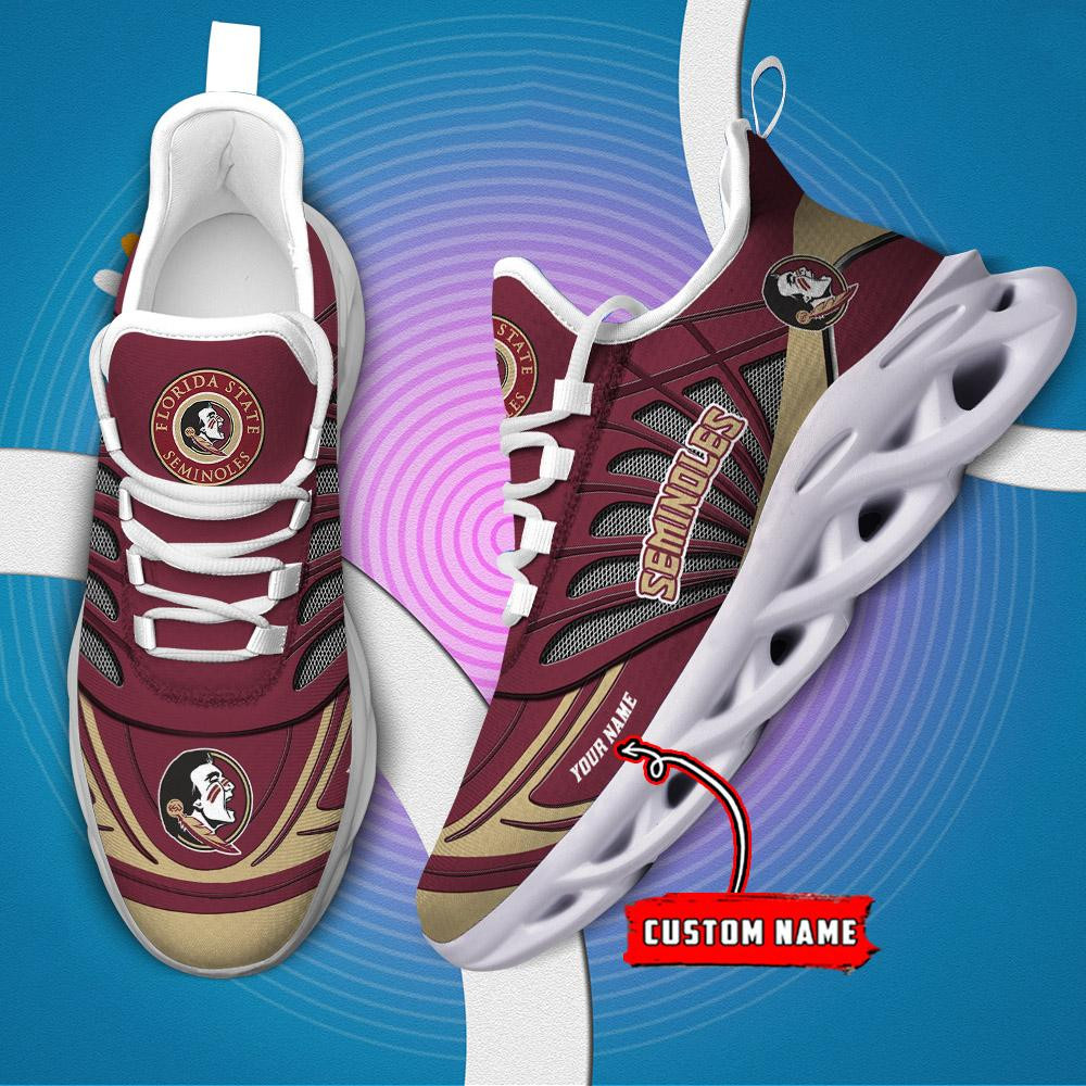 Florida State Seminoles Custom Name Max Soul Shoes - Famjoys Florida State Seminoles Custom Name Max Soul Shoes - Famjoys