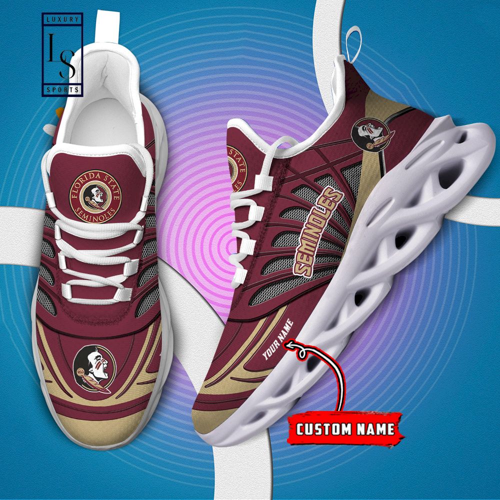 Florida State Seminoles Custom Name Max Soul Shoes - Famjoys Florida State Seminoles Custom Name Max Soul Shoes - Famjoys