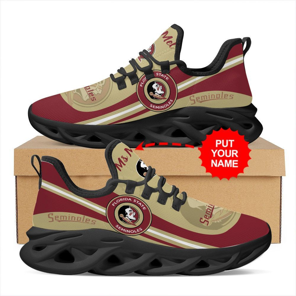 Florida State Seminoles Custom Name Personalized Max Soul Sneakers Shoes - Famjoys Florida State Seminoles Custom Name Personalized Max Soul Sneakers Shoes - Famjoys