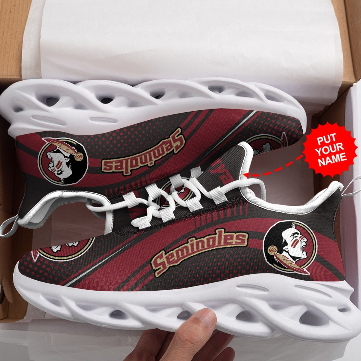 Florida State Seminoles Custom Personalized Max Soul Sneakers Shoes - Famjoys Florida State Seminoles Custom Personalized Max Soul Sneakers Shoes - Famjoys