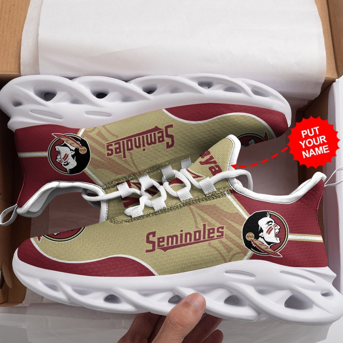 Florida State Seminoles Custom Personalized Max Soul Sneakers Shoes - Famjoys Florida State Seminoles Custom Personalized Max Soul Sneakers Shoes - Famjoys
