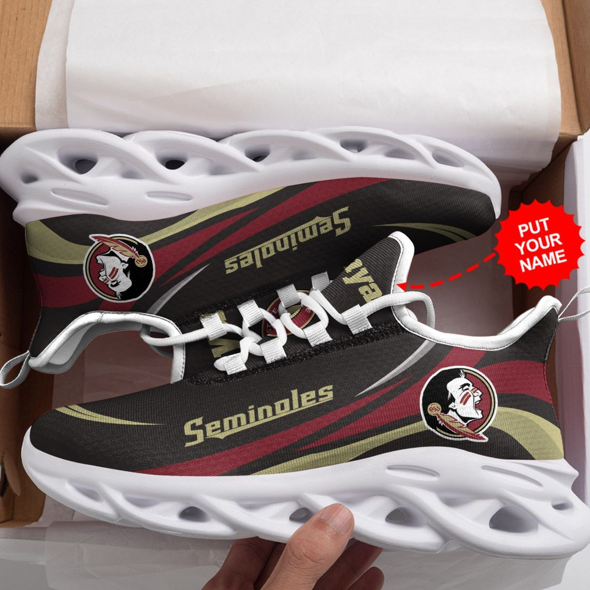 Florida State Seminoles Custom Personalized Max Soul Sneakers Shoes - Famjoys Florida State Seminoles Custom Personalized Max Soul Sneakers Shoes - Famjoys