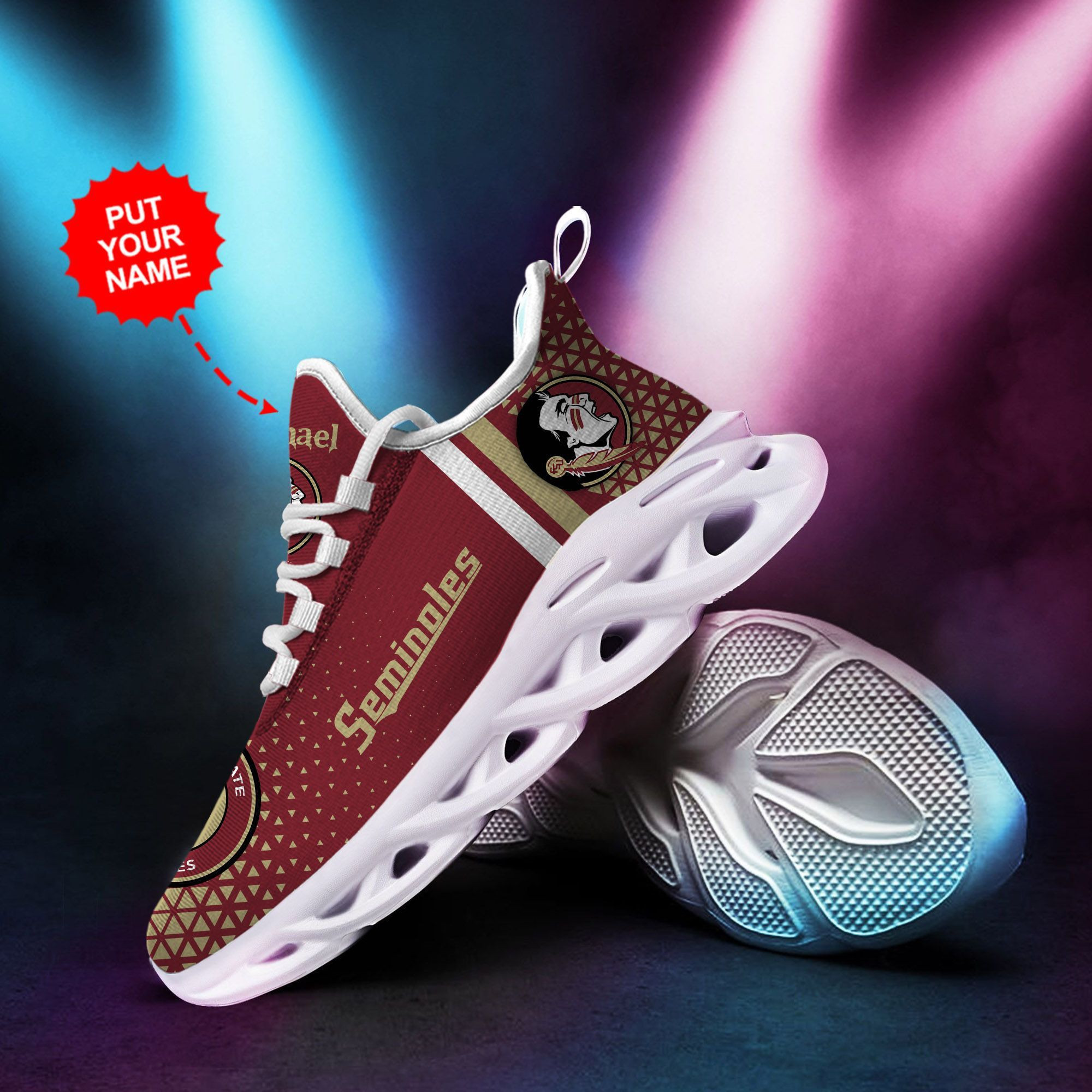 Florida State Seminoles Custom Personalized Max Soul Sneakers Shoes - Famjoys Florida State Seminoles Custom Personalized Max Soul Sneakers Shoes - Famjoys