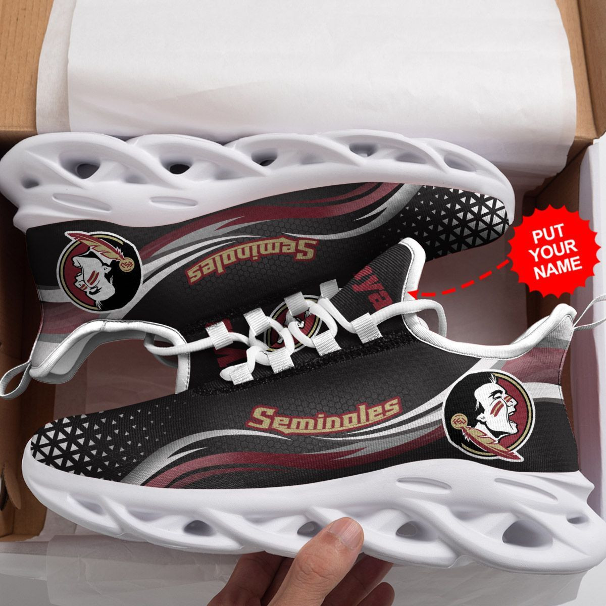 Florida State Seminoles Custom Personalized Max Soul Sneakers Shoes - Famjoys Florida State Seminoles Custom Personalized Max Soul Sneakers Shoes - Famjoys