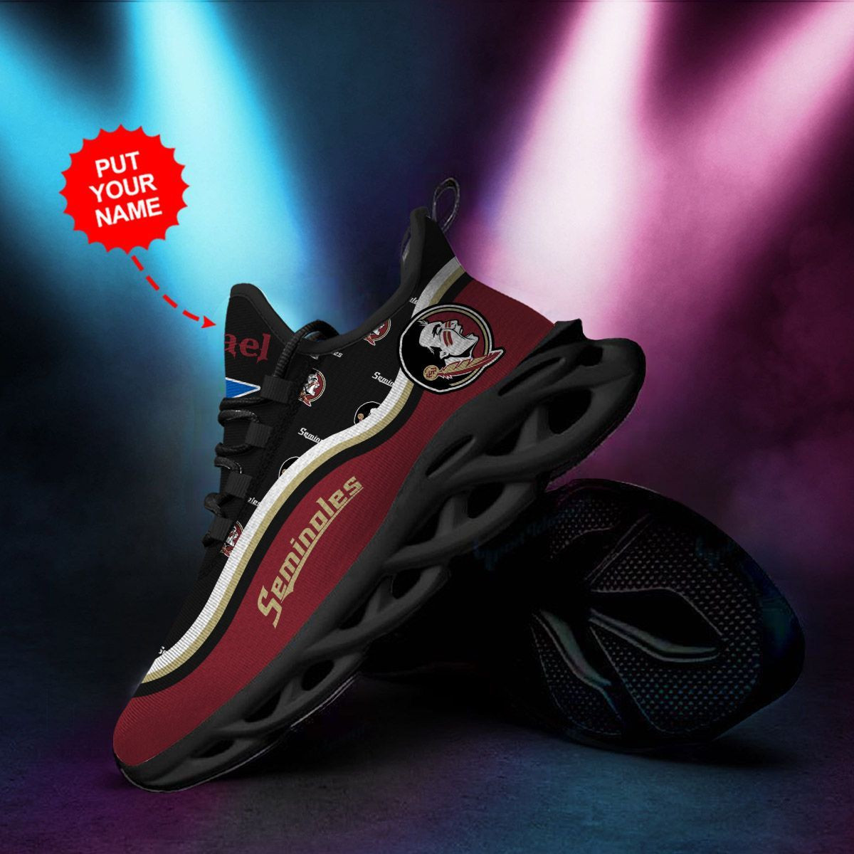 Florida State Seminoles Custom Personalized Max Soul Sneakers Shoes - Famjoys Florida State Seminoles Custom Personalized Max Soul Sneakers Shoes - Famjoys