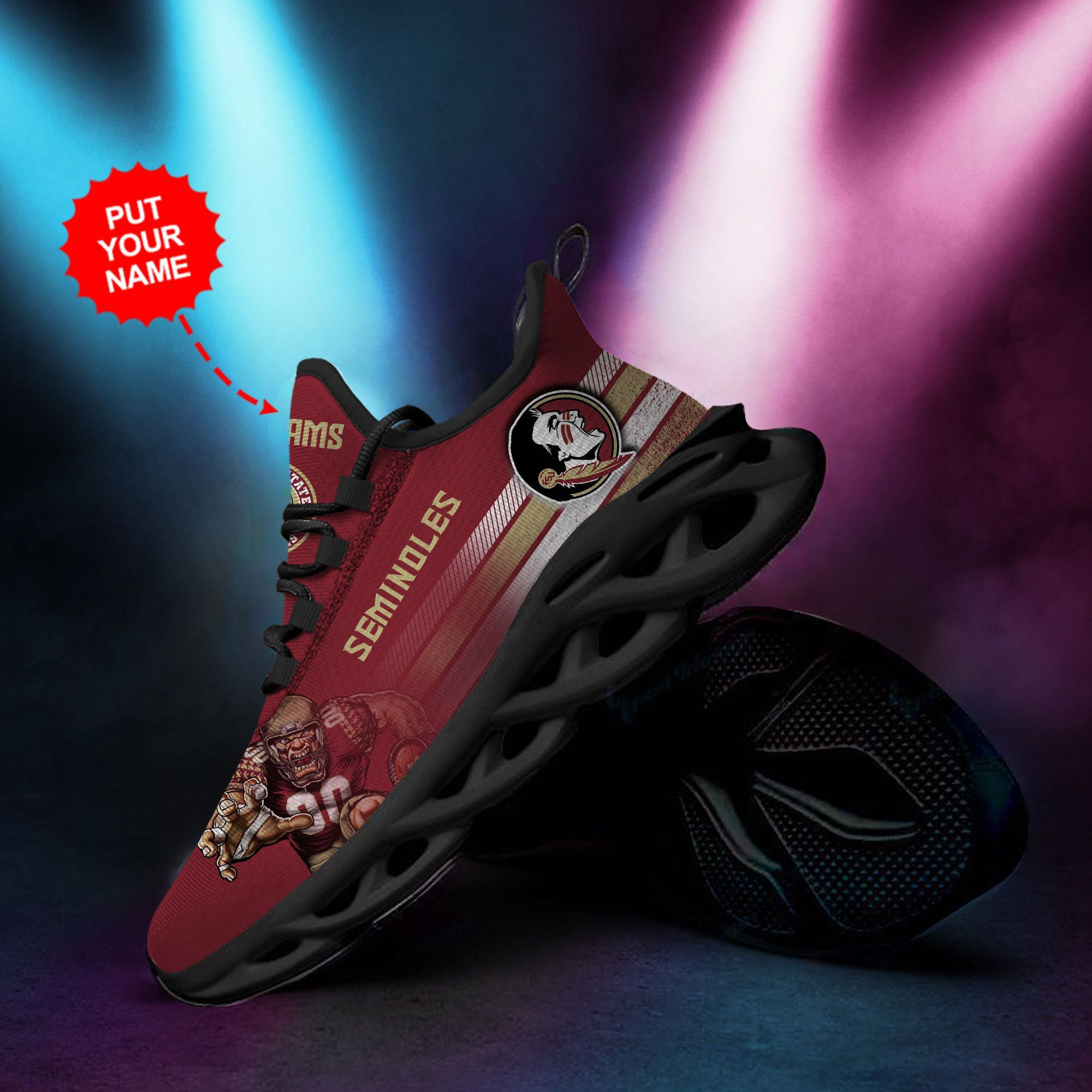 Florida State Seminoles Custom Personalized Max Soul Sneakers Shoes - Famjoys Florida State Seminoles Custom Personalized Max Soul Sneakers Shoes - Famjoys