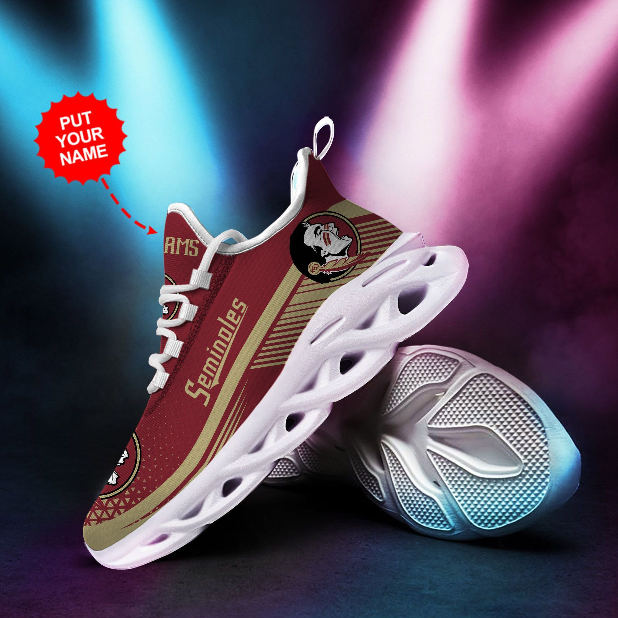 Florida State Seminoles Custom Personalized Max Soul Sneakers Shoes - Famjoys Florida State Seminoles Custom Personalized Max Soul Sneakers Shoes - Famjoys