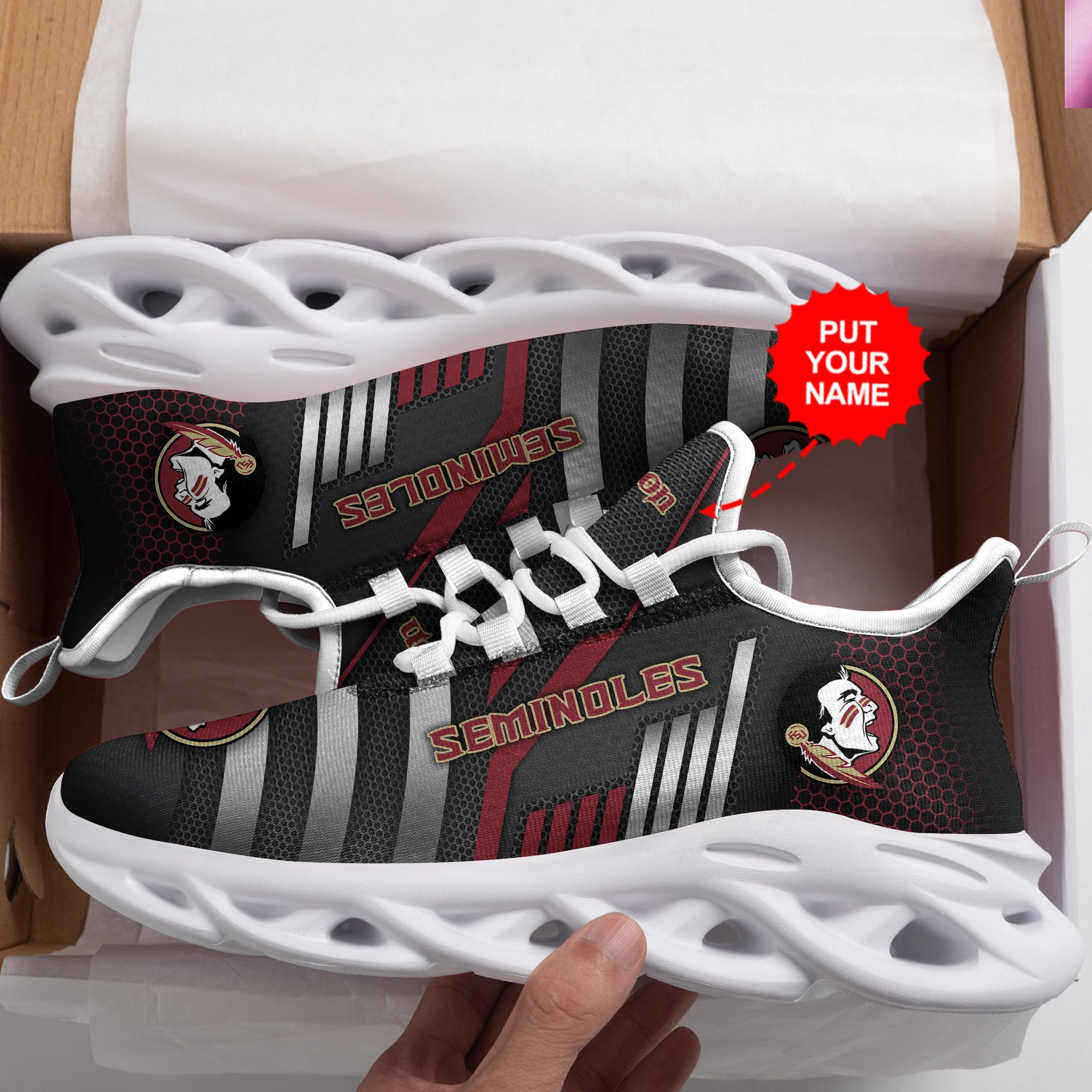 Florida State Seminoles Custom Personalized Max Soul Sneakers Shoes - Famjoys Florida State Seminoles Custom Personalized Max Soul Sneakers Shoes - Famjoys