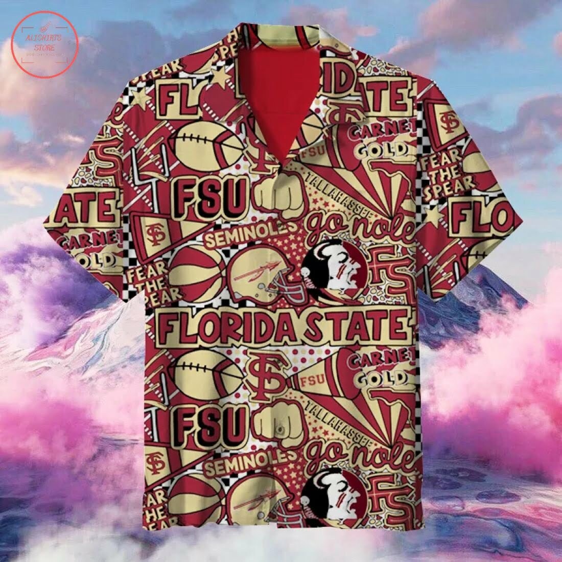 Florida State Seminoles Hawaiian Shirt - Famjoys Florida State Seminoles Hawaiian Shirt - Famjoys
