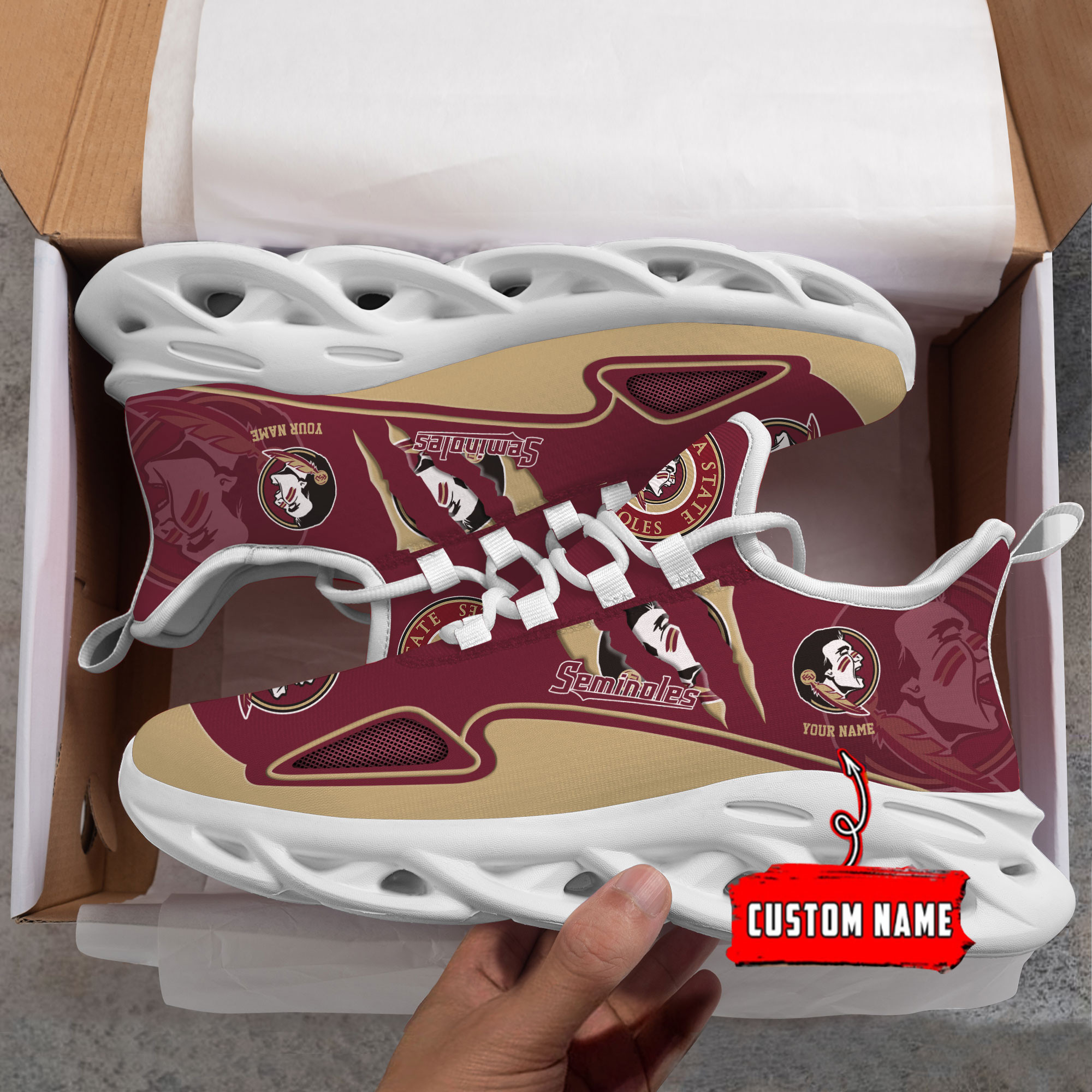 Florida State Seminoles Max Soul Shoes - Famjoys Florida State Seminoles Max Soul Shoes - Famjoys