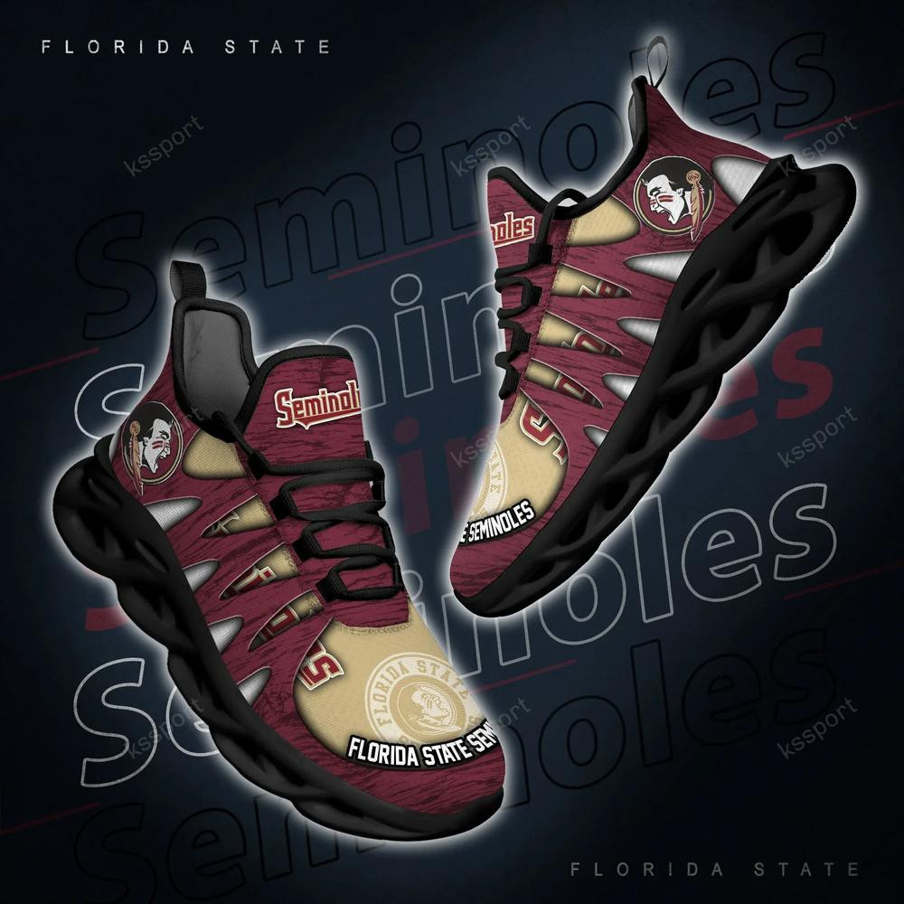 Florida State Seminoles Max Soul Shoes, Running Sneakers - Famjoys Florida State Seminoles Max Soul Shoes, Running Sneakers - Famjoys