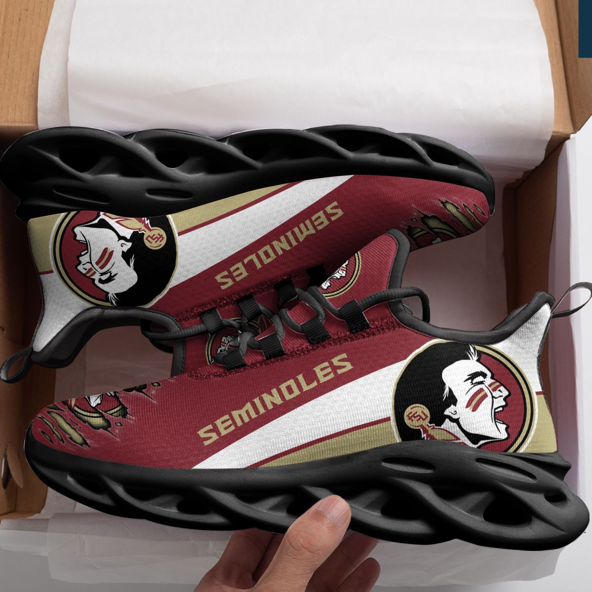 Florida State Seminoles Max Soul Sneakers Shoes - Famjoys Florida State Seminoles Max Soul Sneakers Shoes - Famjoys