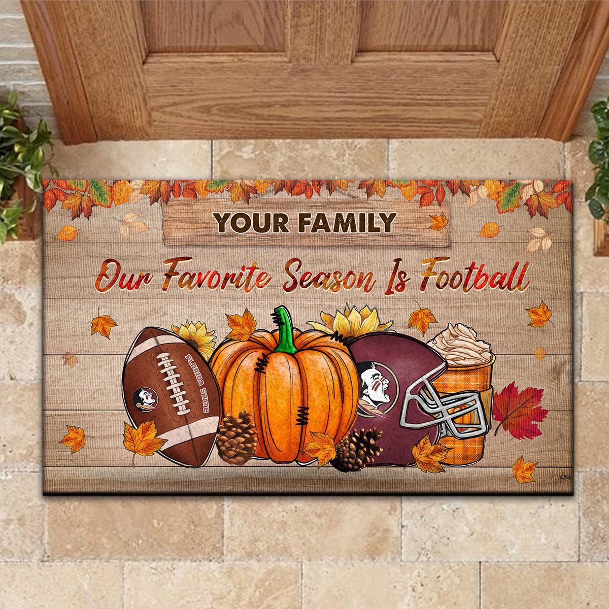 Florida State Seminoles Our Favorite Season is Football Doormat - Famjoys Florida State Seminoles Our Favorite Season is Football Doormat - Famjoys