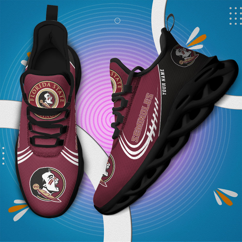 Florida State Seminoles PERSONALIZED MAX SOUL SHOES T1 - Famjoys Florida State Seminoles PERSONALIZED MAX SOUL SHOES T1 - Famjoys