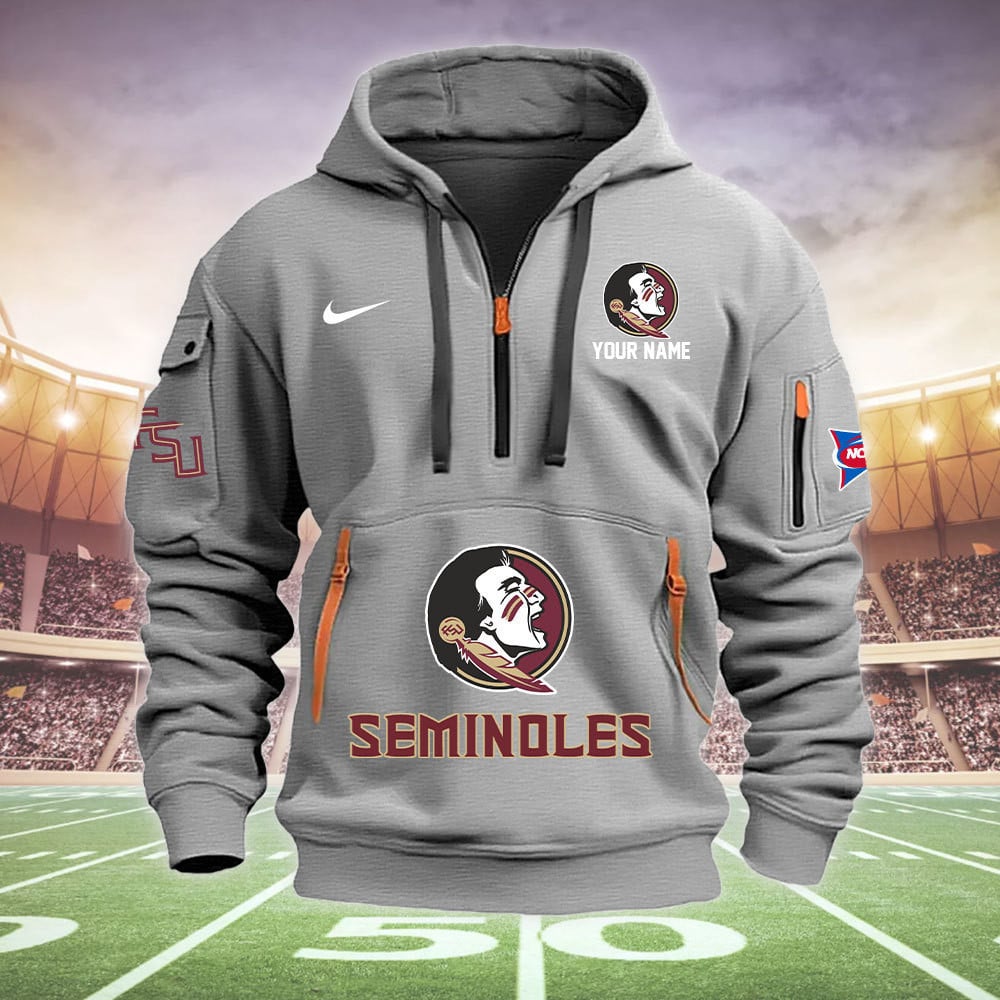 Florida State Seminoles Quarter Zip Hoodie - Famjoys Florida State Seminoles Quarter Zip Hoodie - Famjoys